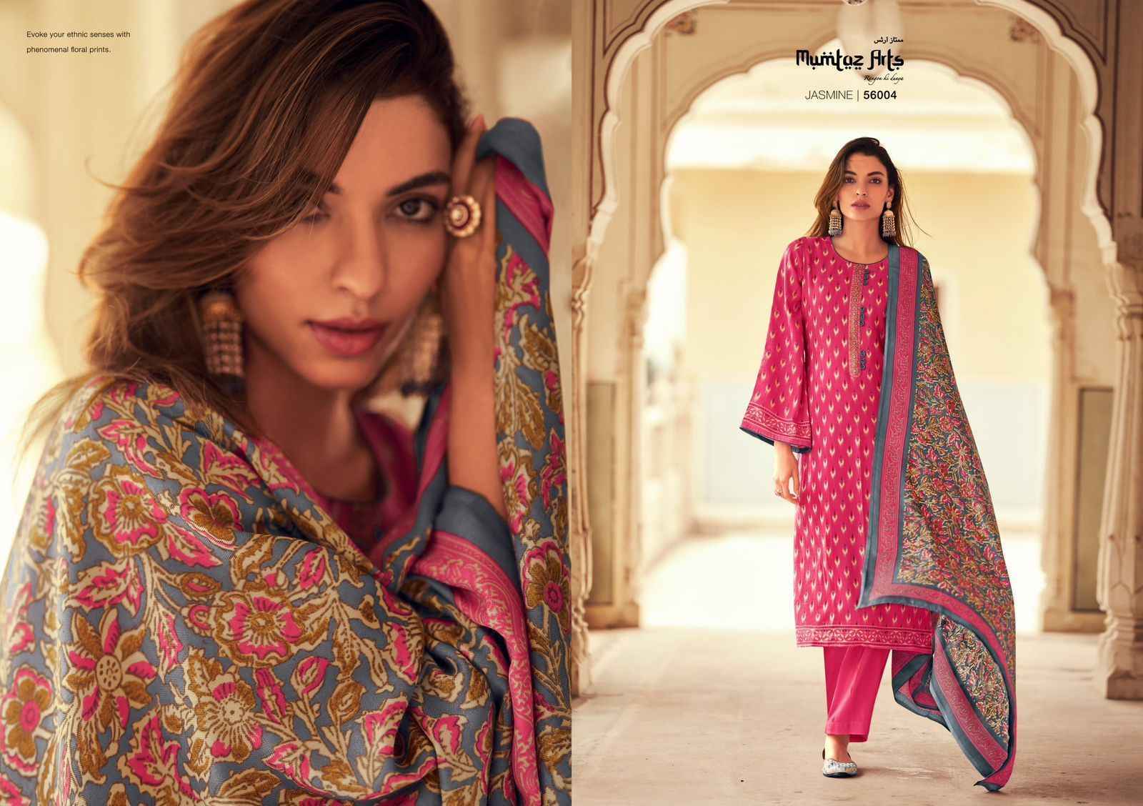 Mumtaz Arts Jasmine Pashmina Dress Material 5 pcs Catalogue