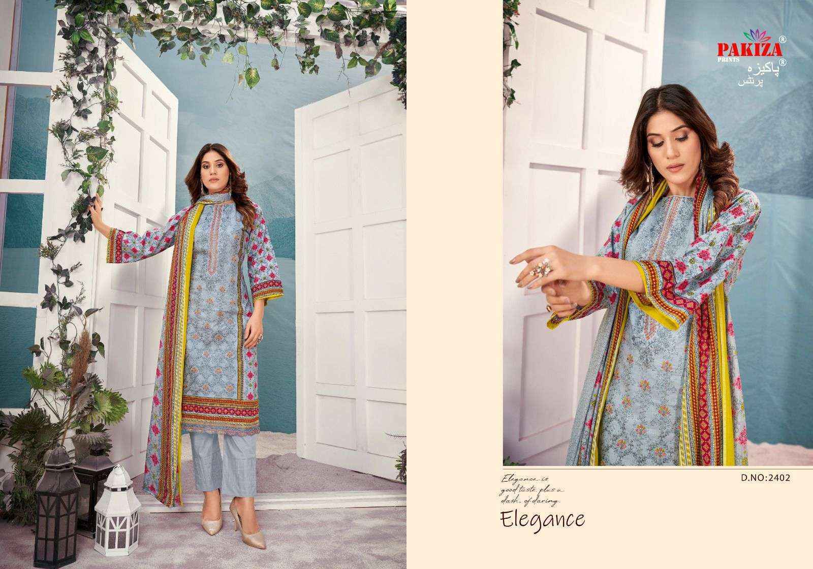 Pakiza Prints Bin Saeed Vol 24 Lawn Cotton Dress Material 10 pcs Catalogue