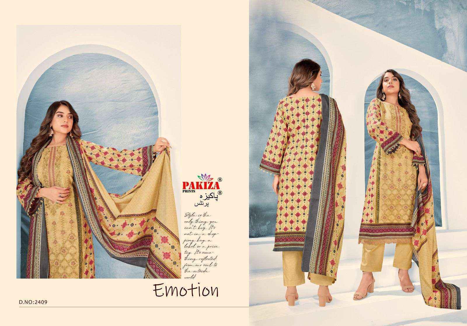 Pakiza Prints Bin Saeed Vol 24 Lawn Cotton Dress Material 10 pcs Catalogue