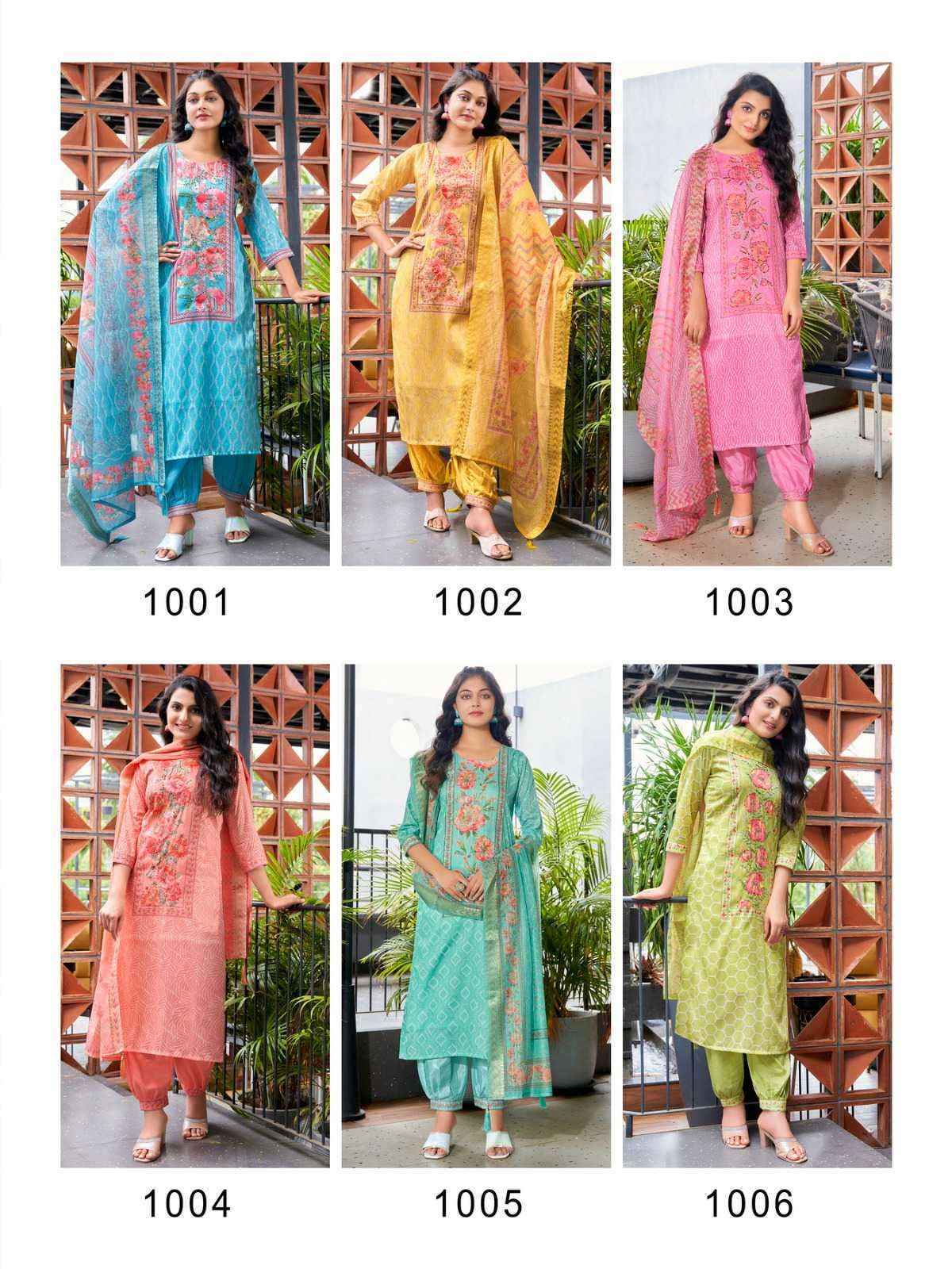 Parra Studio Nirwa Vol 1 Readymade Muslin Dress 6 pcs Catalogue