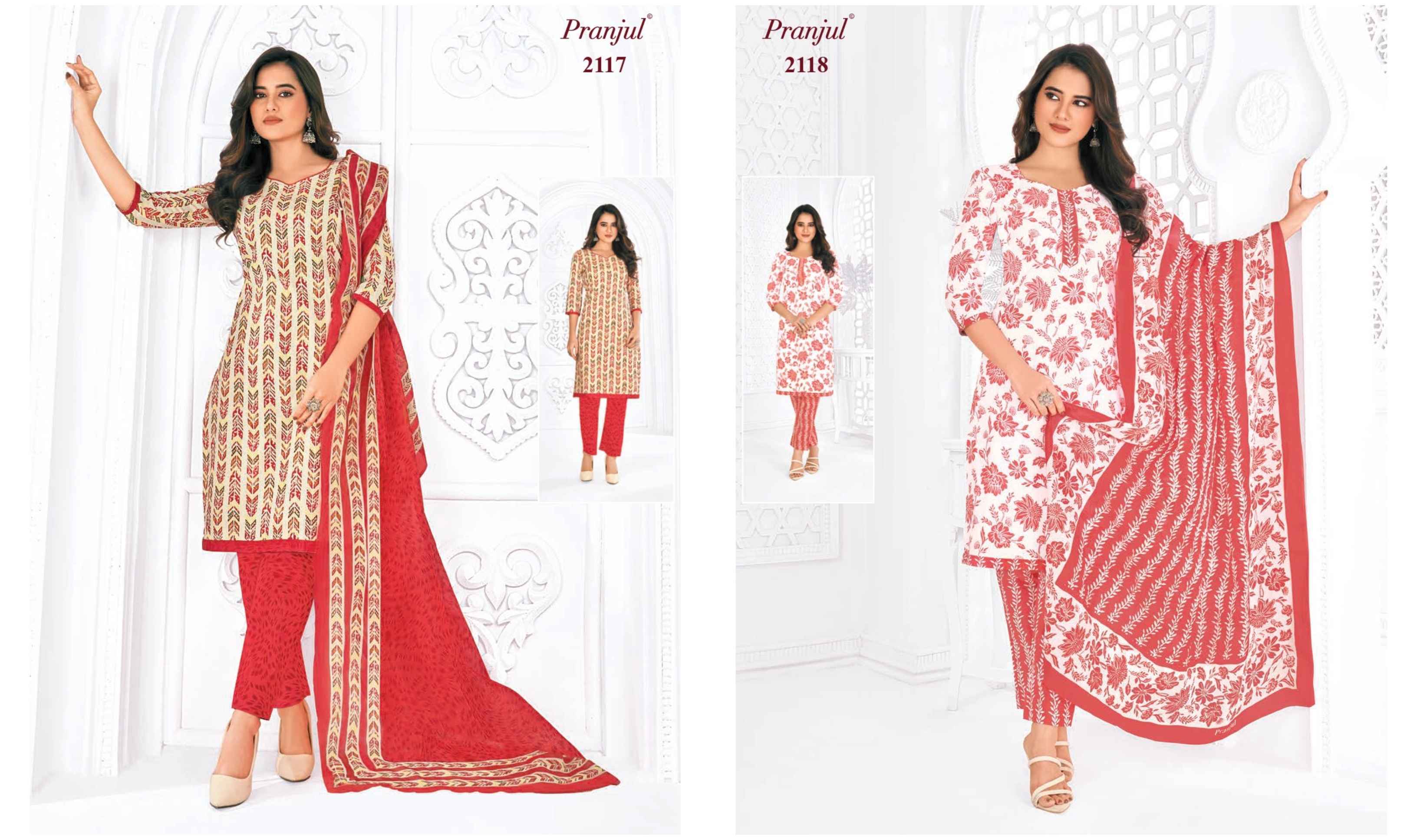 Pranjul Priyanka Vol 21 Cotton Dress Material 36 pcs Catalogue