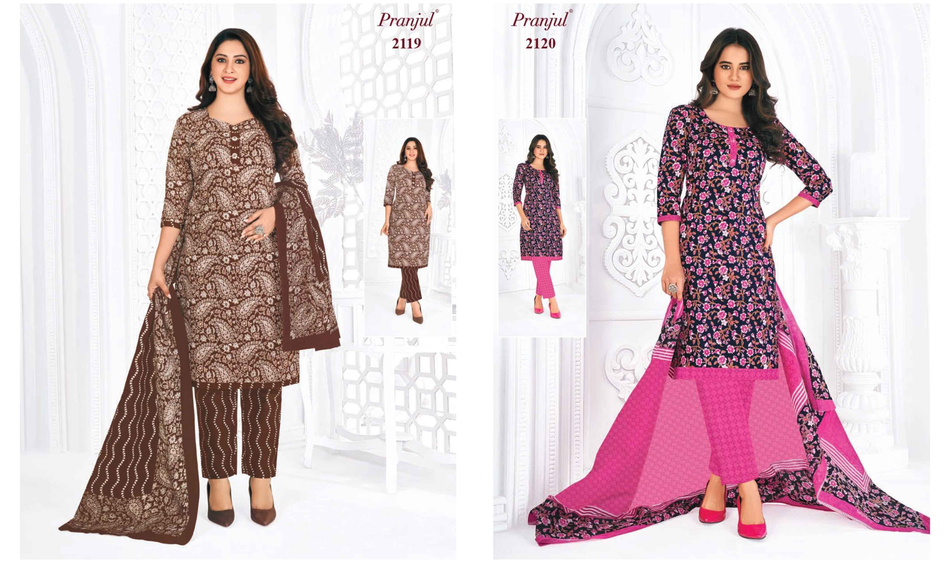 Pranjul Priyanka Vol 21 Cotton Dress Material 36 pcs Catalogue