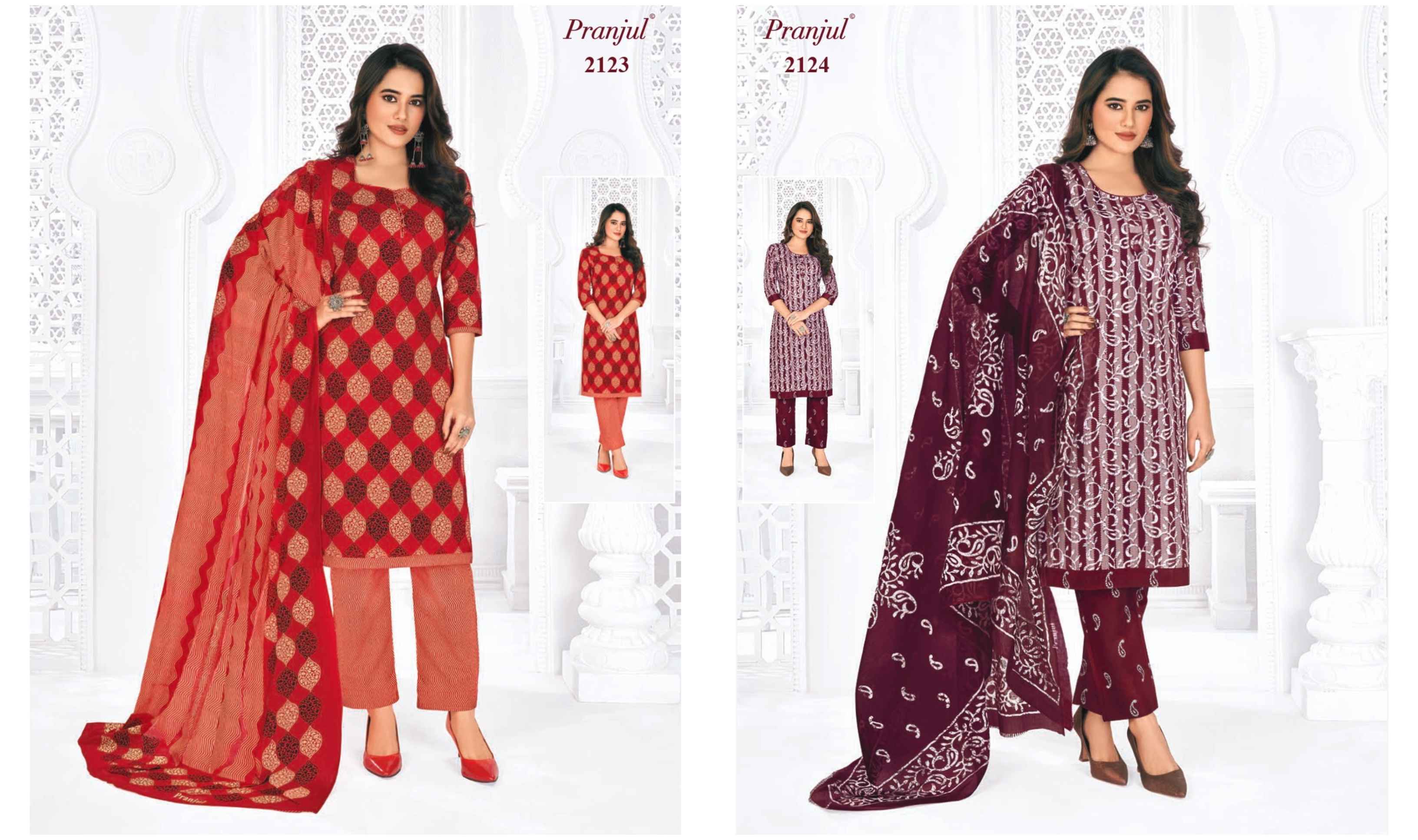 Pranjul Priyanka Vol 21 Cotton Dress Material 36 pcs Catalogue