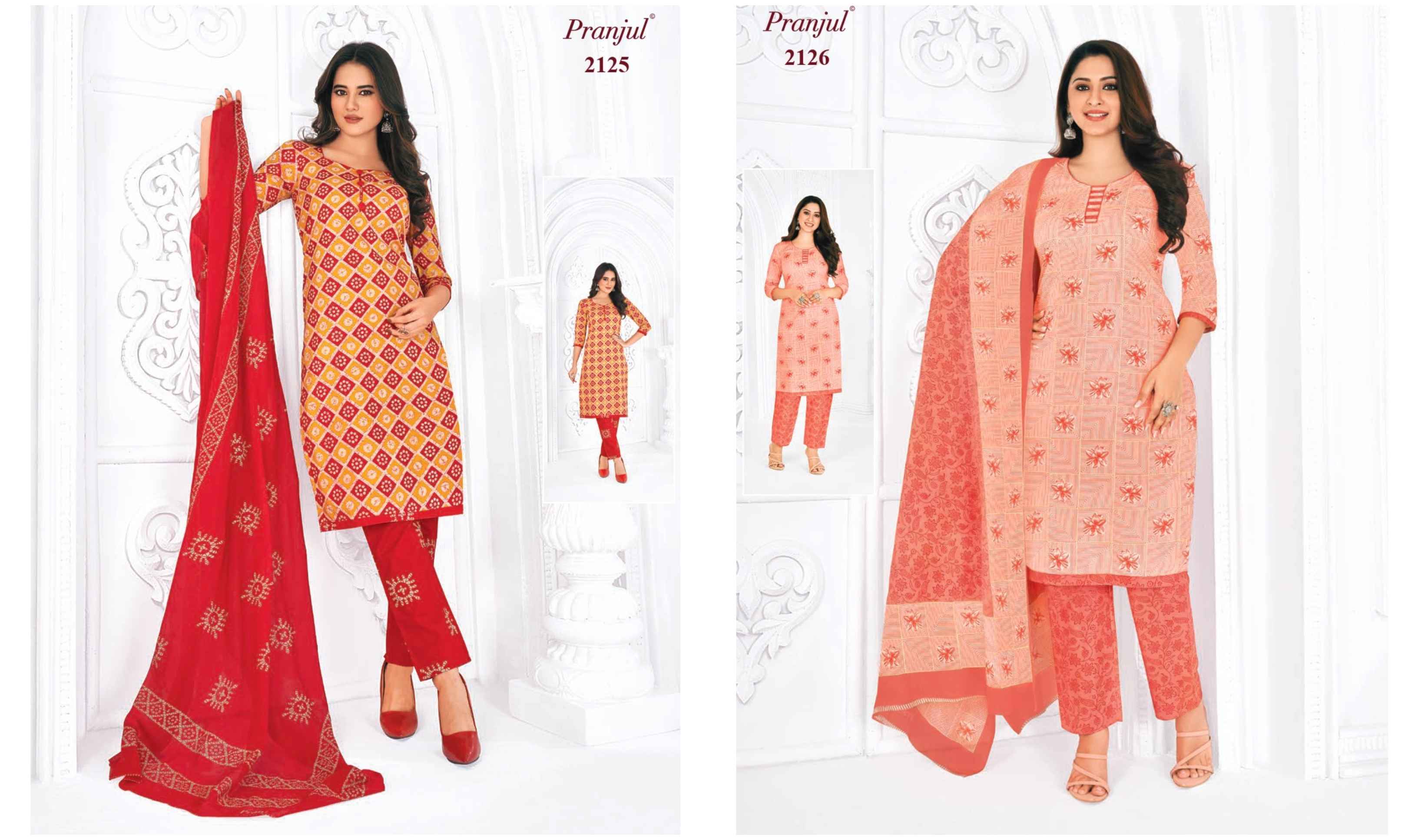 Pranjul Priyanka Vol 21 Cotton Dress Material 36 pcs Catalogue