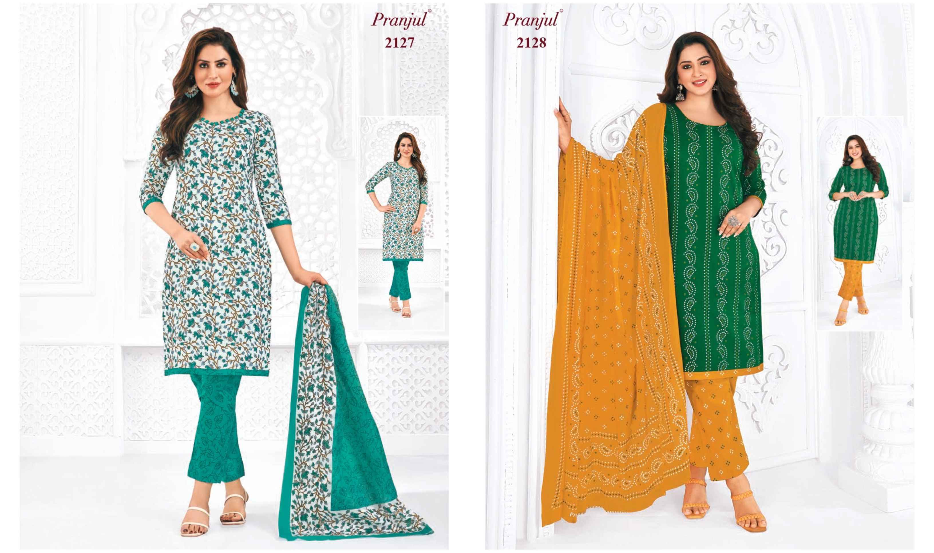 Pranjul Priyanka Vol 21 Cotton Dress Material 36 pcs Catalogue