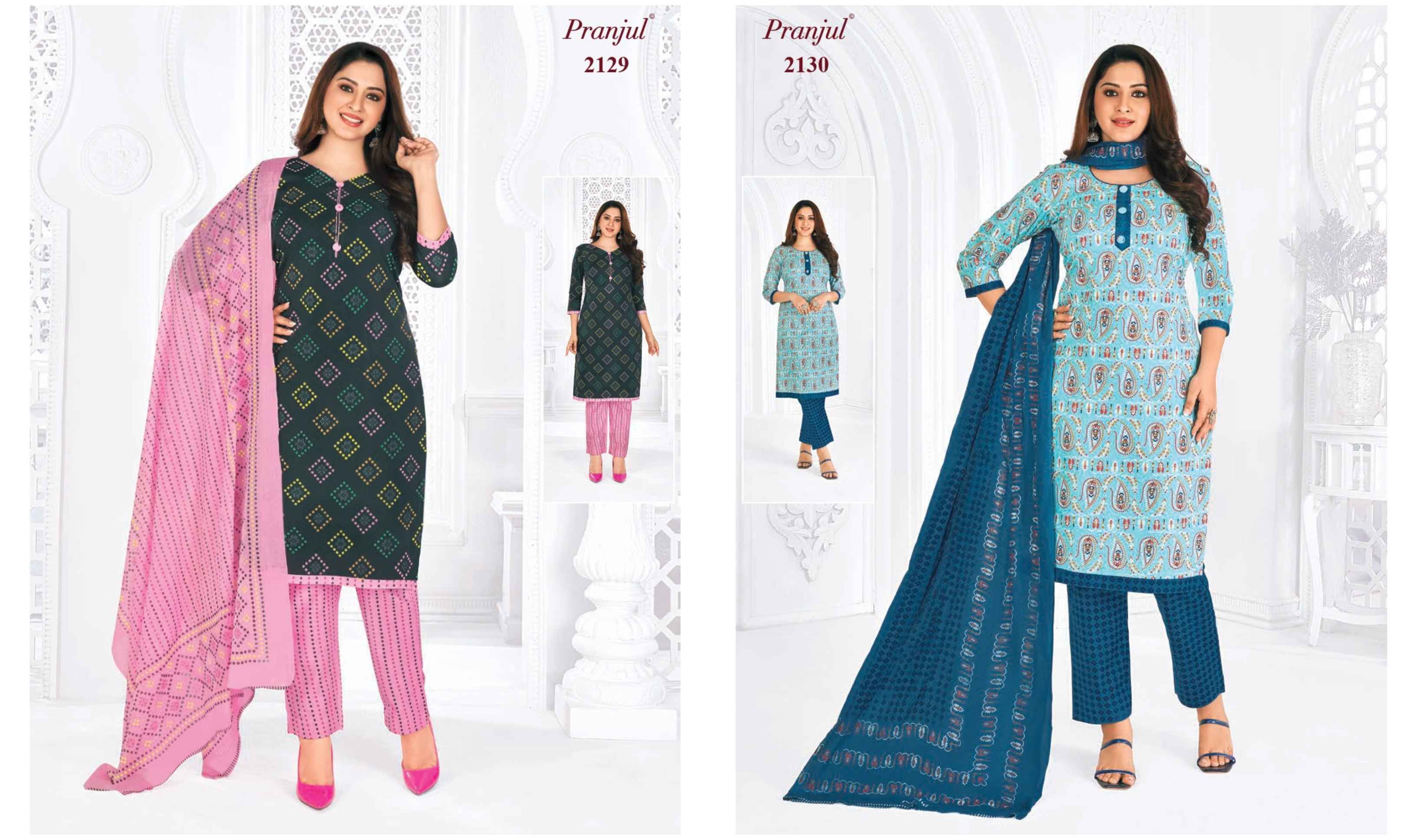 Pranjul Priyanka Vol 21 Cotton Dress Material 36 pcs Catalogue