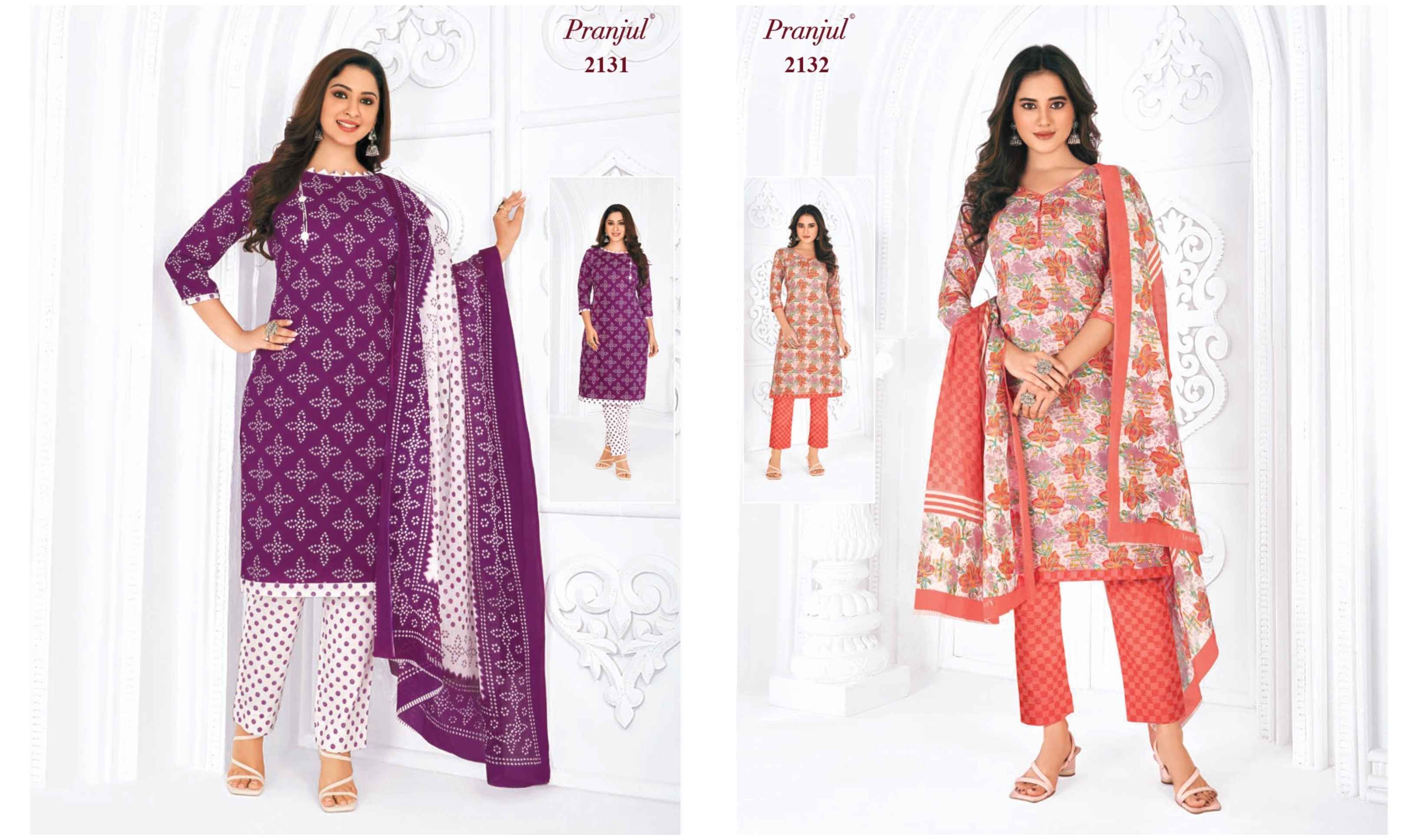 Pranjul Priyanka Vol 21 Cotton Dress Material 36 pcs Catalogue