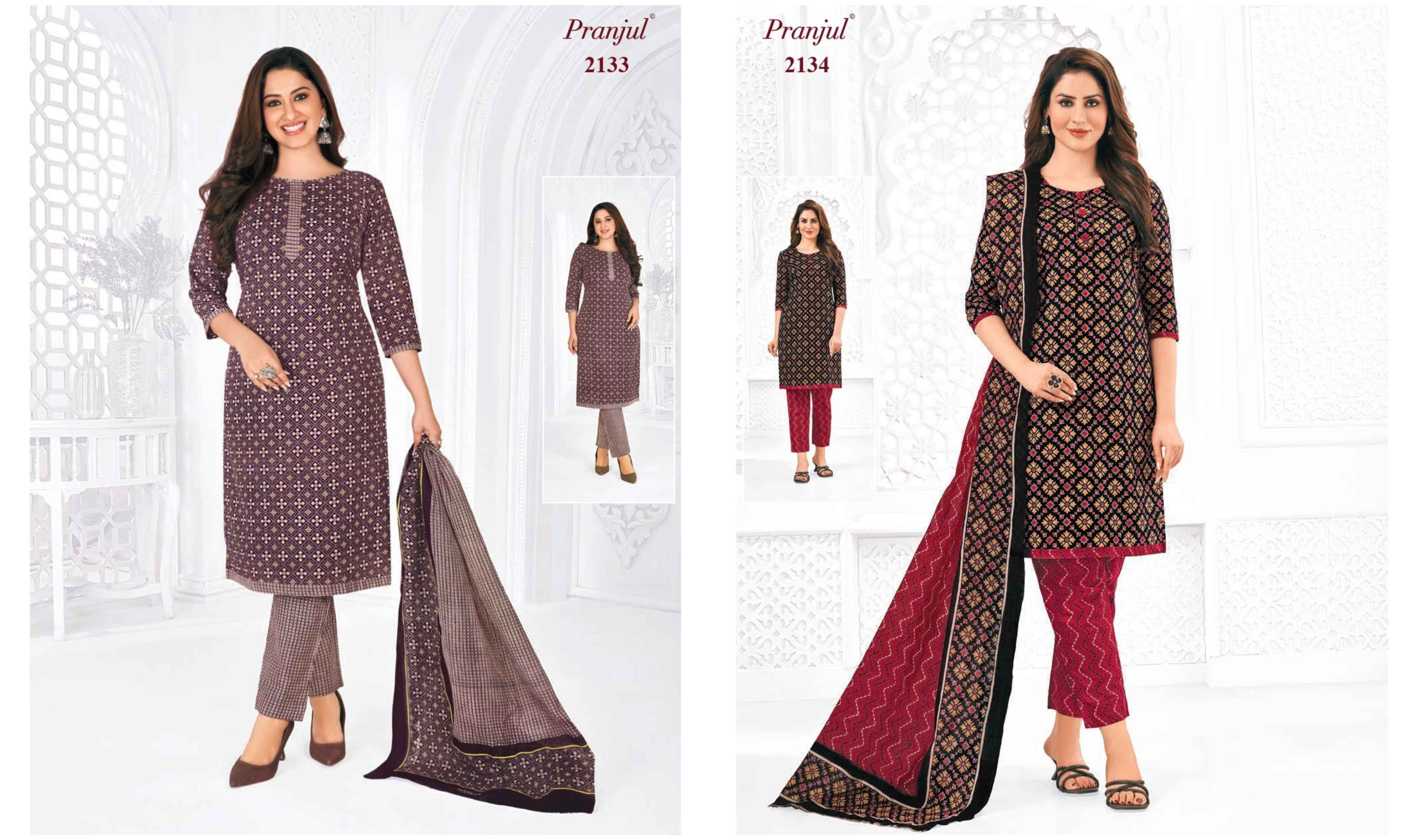 Pranjul Priyanka Vol 21 Cotton Dress Material 36 pcs Catalogue