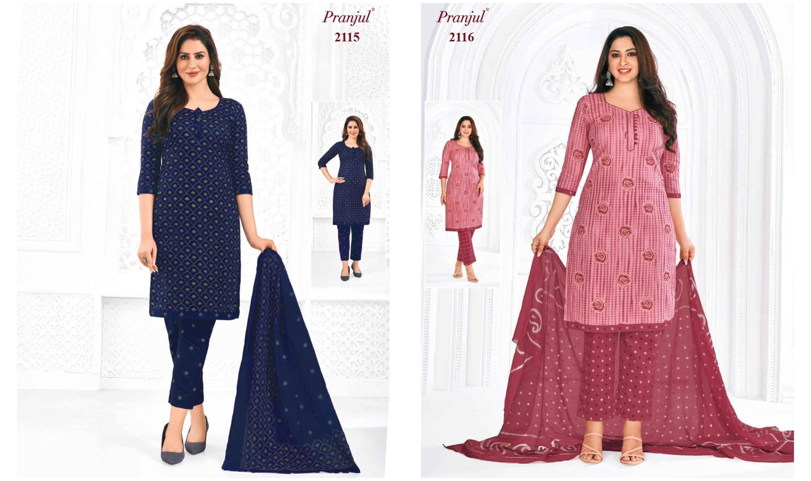 Pranjul Priyanka Vol 21 Cotton Dress Material 36 pcs Catalogue