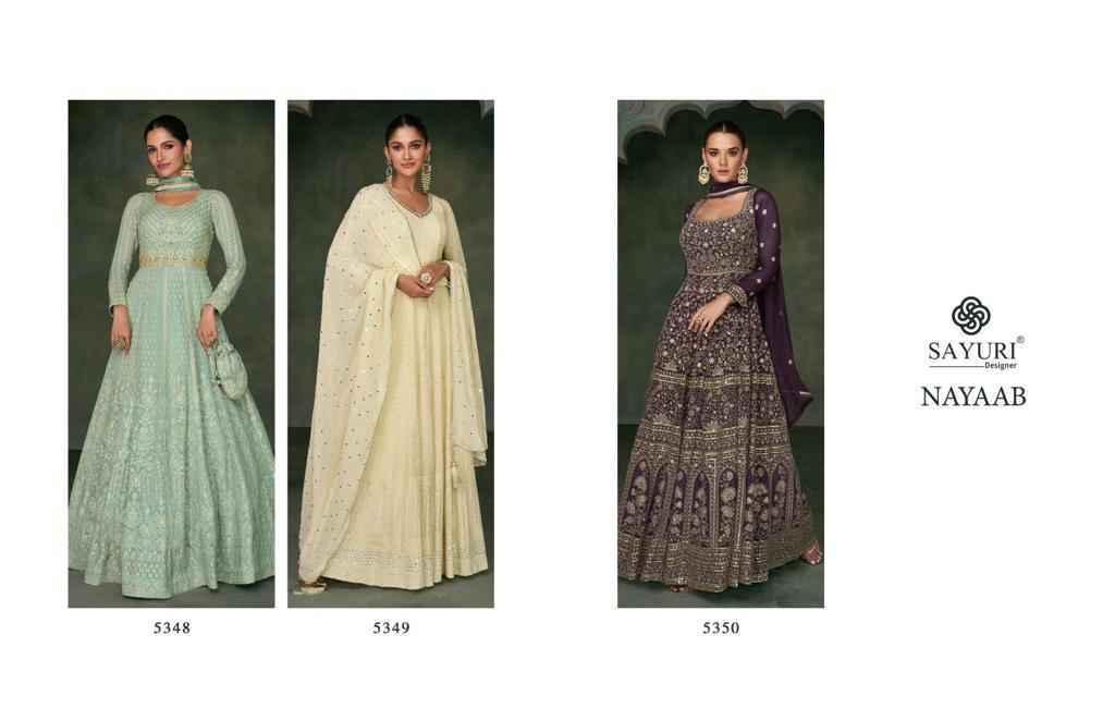 Sayuri Designer Nayaab Readymade Georgette Dress 3 pcs Catalogue