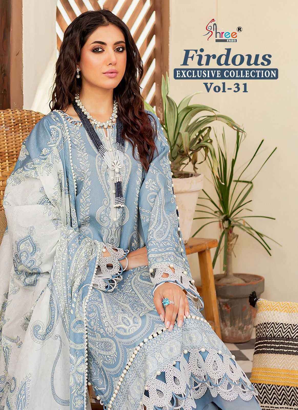 SHREE FAB FIRDOUS EXCLUSIVE COLLECTION 31 PAKISTANI SUITS WHOLESALE PRICE