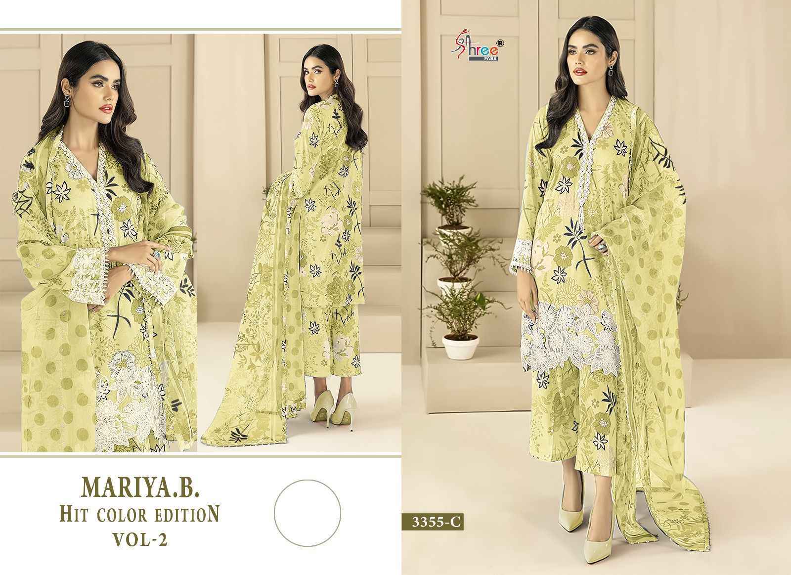 Shree Fabs Maria B Hit Color Edition Vol 2 Cotton Dress Material 4 pcs 