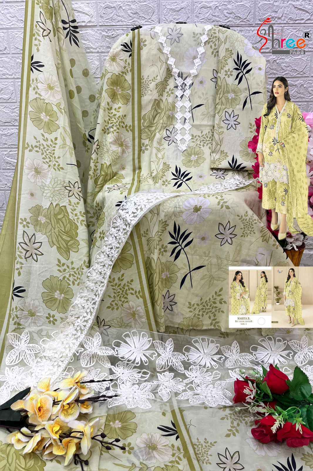Shree Fabs Maria B Hit Color Edition Vol 2 Cotton Dress Material 4 pcs 