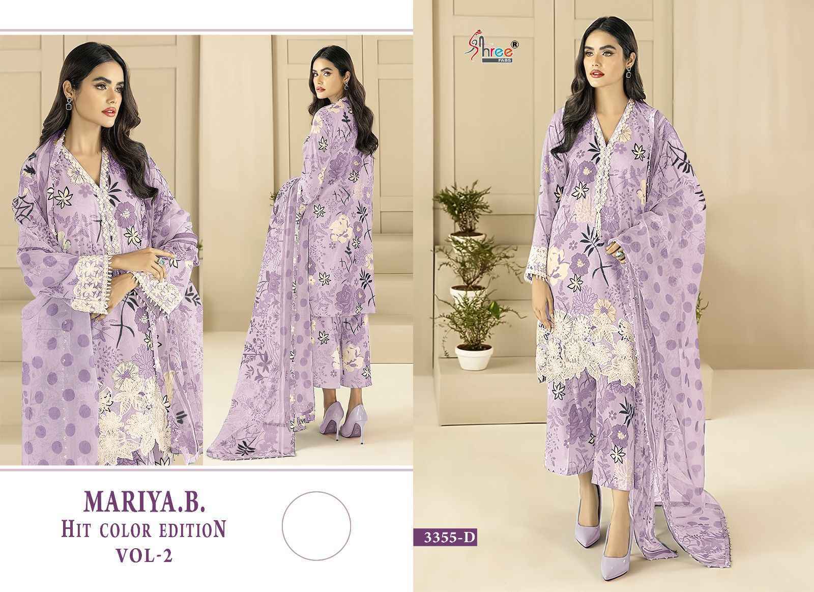 Shree Fabs Maria B Hit Color Edition Vol 2 Cotton Dress Material 4 pcs 