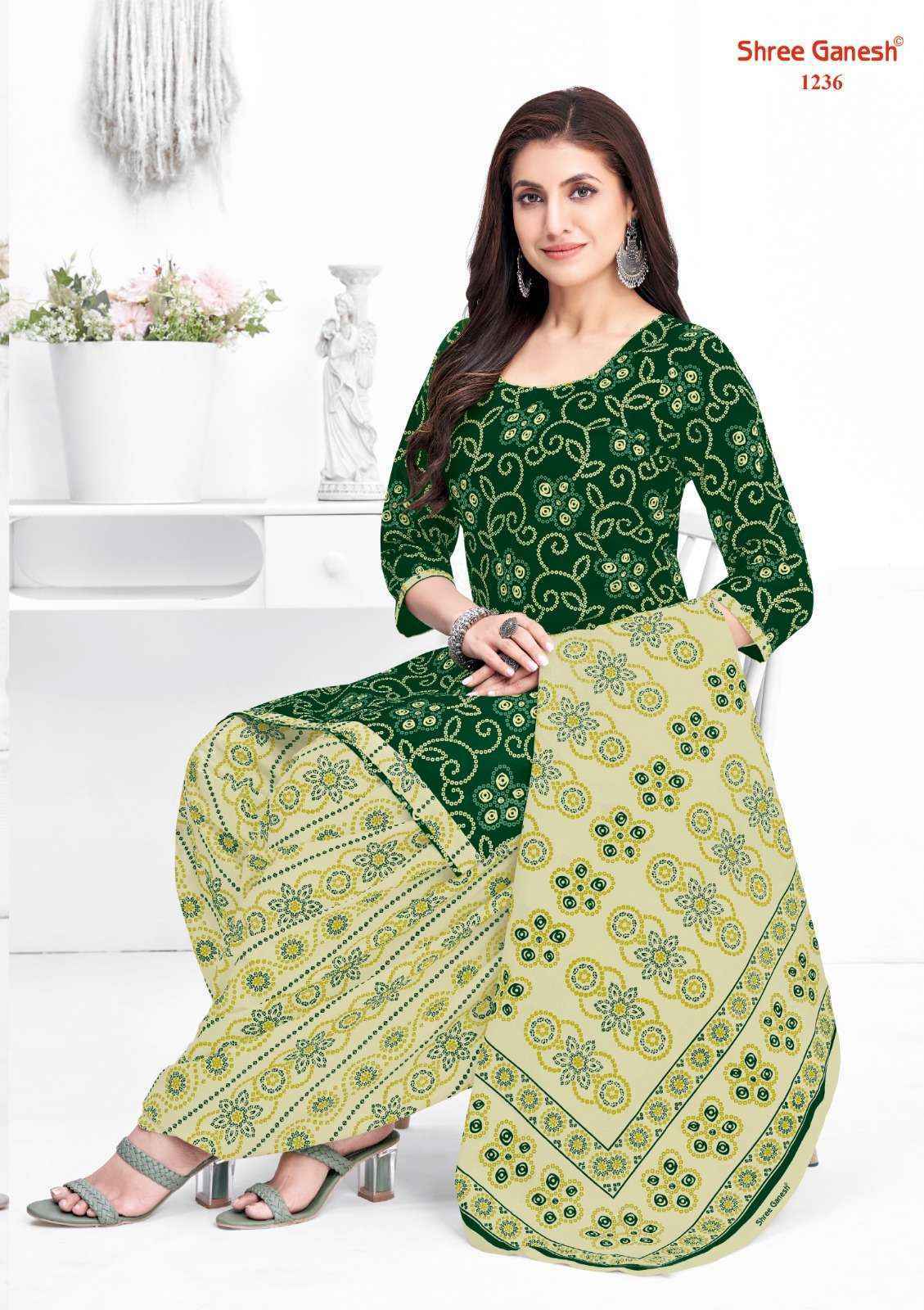 Shree Ganesh Bandhani Vol 2 Cotton Dress Material ( 15 pcs Catalogue )