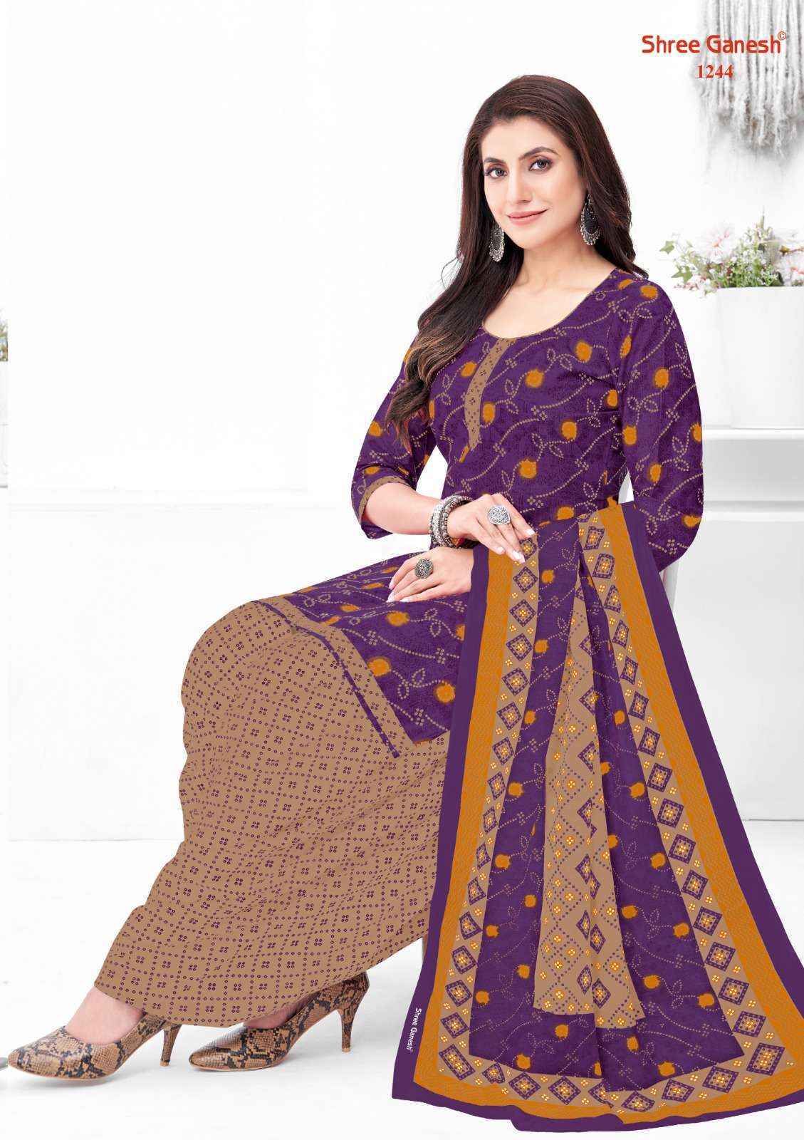 Shree Ganesh Bandhani Vol 2 Cotton Dress Material ( 15 pcs Catalogue )