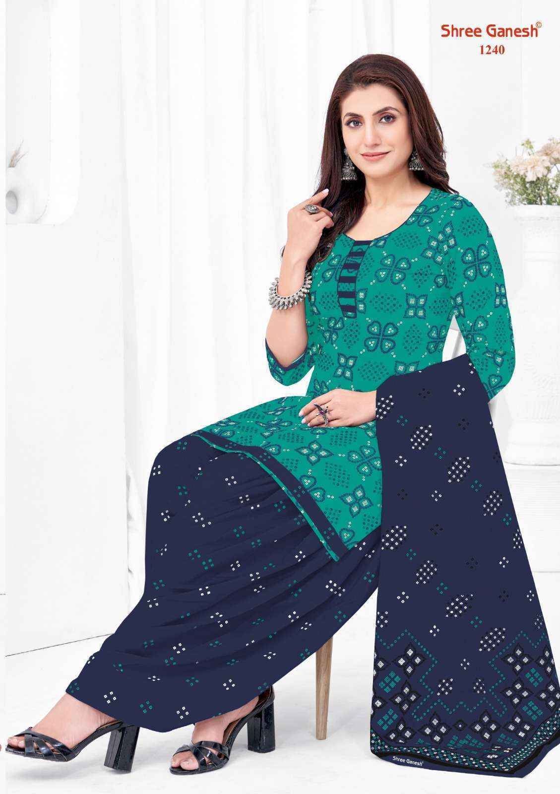 Shree Ganesh Bandhani Vol 2 Cotton Dress Material ( 15 pcs Catalogue )