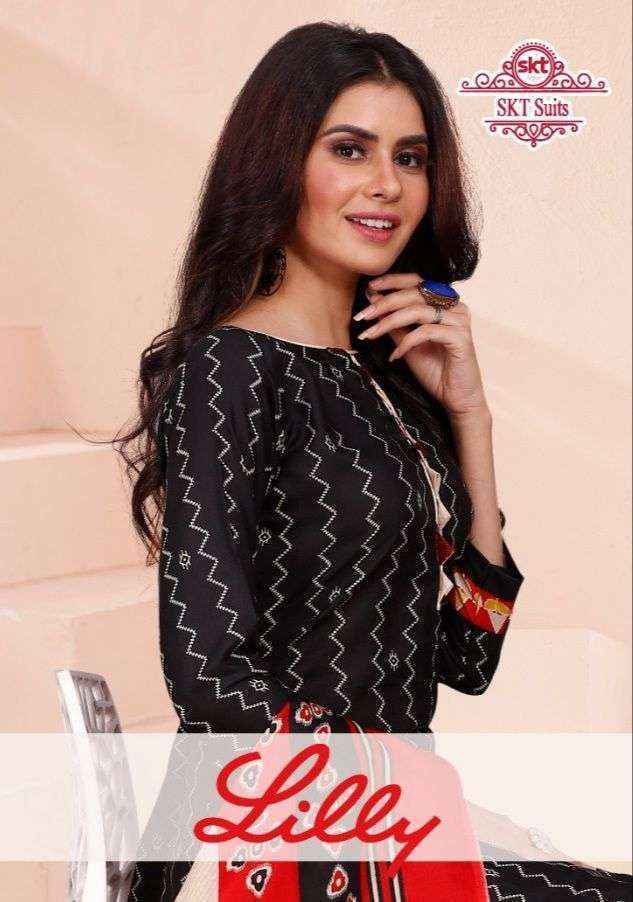 SKT Suits Lily Cotton Dress Material 12 pcs Catalogue