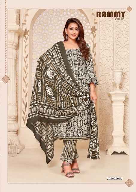 SKT Suits Rummy Vol 3 Cotton Dress Material 12 pcs Catalogue