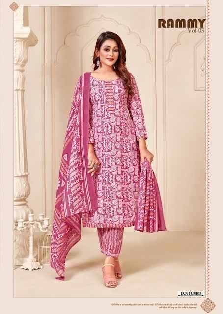 SKT Suits Rummy Vol 3 Cotton Dress Material 12 pcs Catalogue