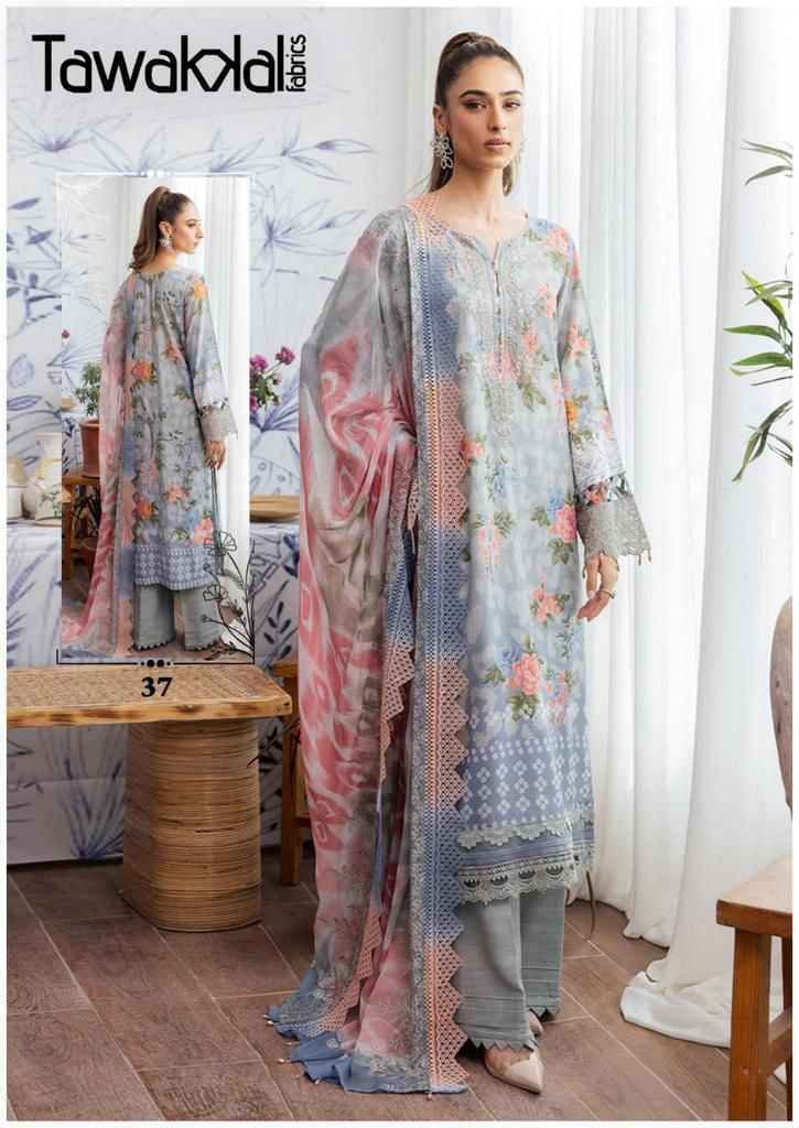 Tawakkal Fabrics Mehroz Luxury Heavy Cotton Collection Vol 4 Cotton Dress Maerial 10 pcs Catalogue