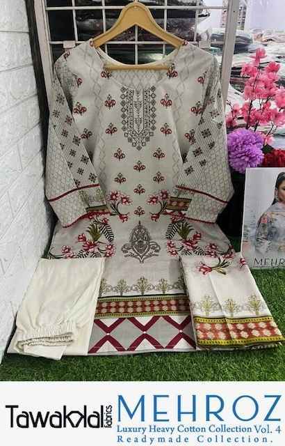 Tawakkal Mehroz Vol 4 Readymade Cotton Dress 10 pcs Catalogue