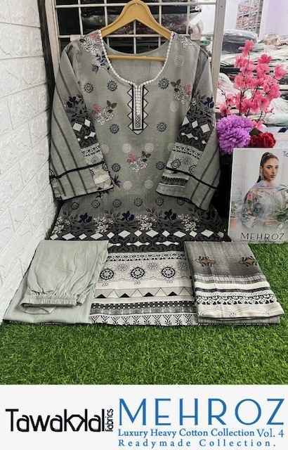 Tawakkal Mehroz Vol 4 Readymade Cotton Dress 10 pcs Catalogue