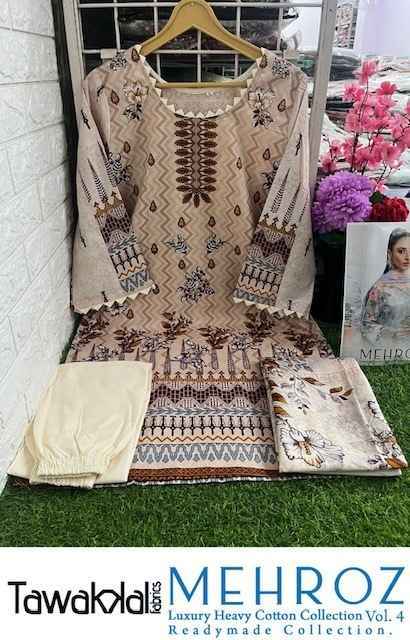 Tawakkal Mehroz Vol 4 Readymade Cotton Dress 10 pcs Catalogue