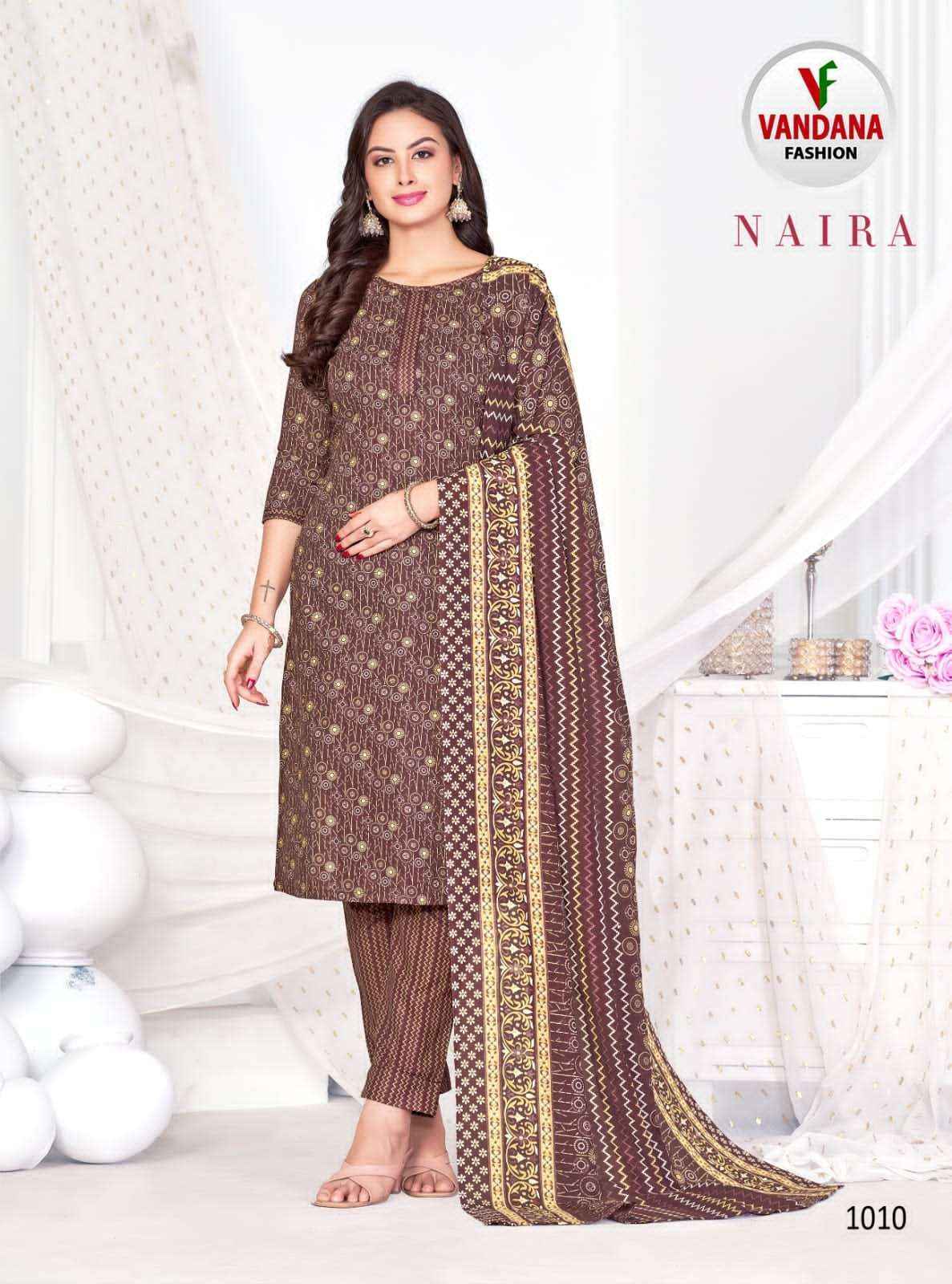 Vandana Fashion Naira Cotton Dress Material Wholesale Price