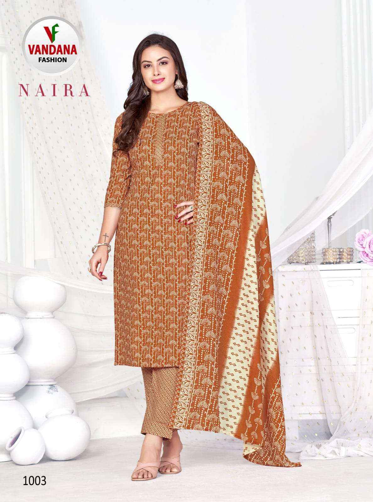 Vandana Fashion Naira Cotton Dress Material Wholesale Price