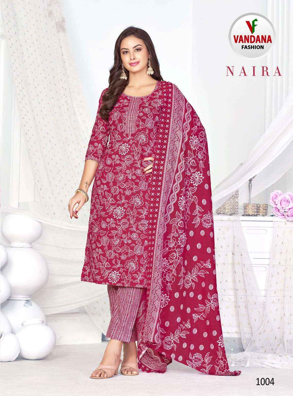 Vandana Fashion Naira Cotton Dress Material Wholesale Price