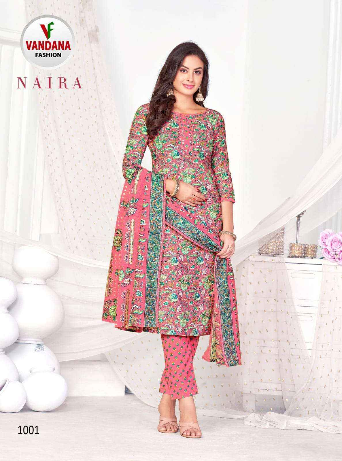 Vandana Fashion Naira Cotton Dress Material Wholesale Price