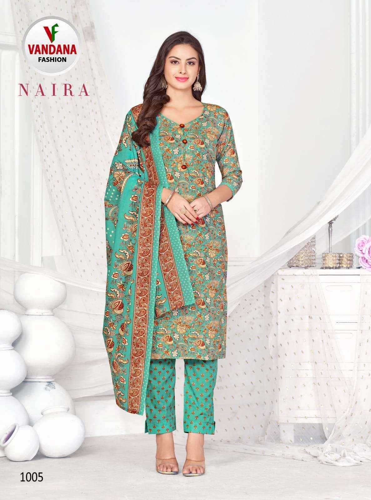 Vandana Fashion Naira Cotton Dress Material Wholesale Price