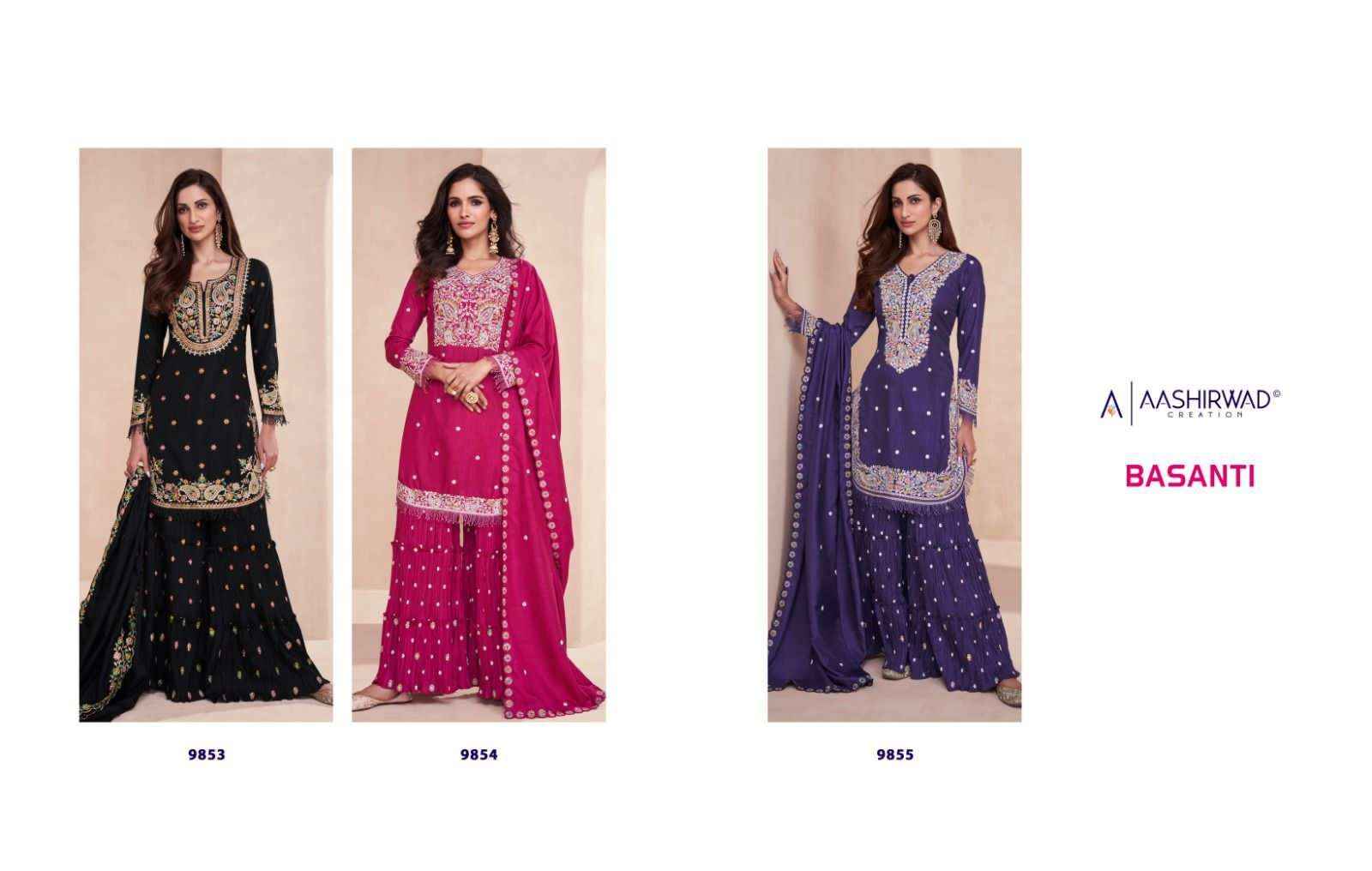 AASHIRWAD CREATION GULKAND BASANTI READYMADE SUITS