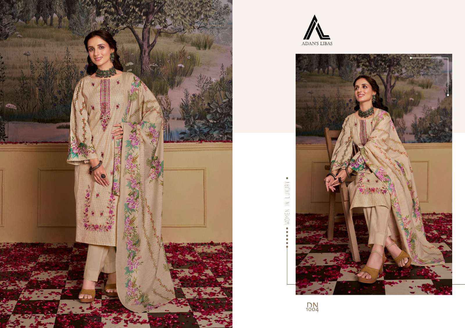 Adan Libas Naira Vol 27 Cotton Dress Material 8 pcs Catalogue