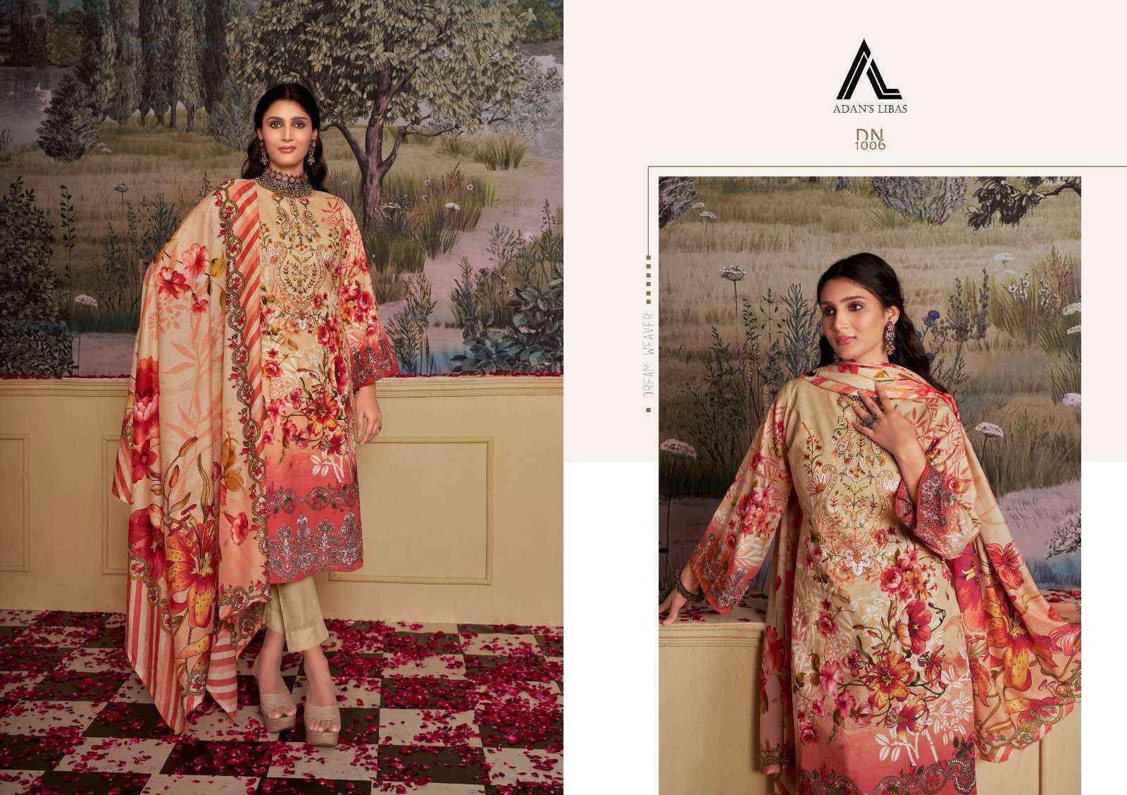 Adan Libas Naira Vol 27 Cotton Dress Material 8 pcs Catalogue