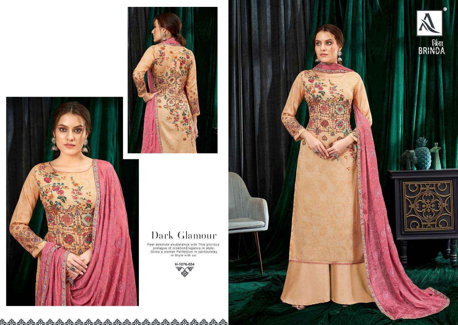 Alok Brinda Jam Cotton Dress Material 6 pcs Catalogue