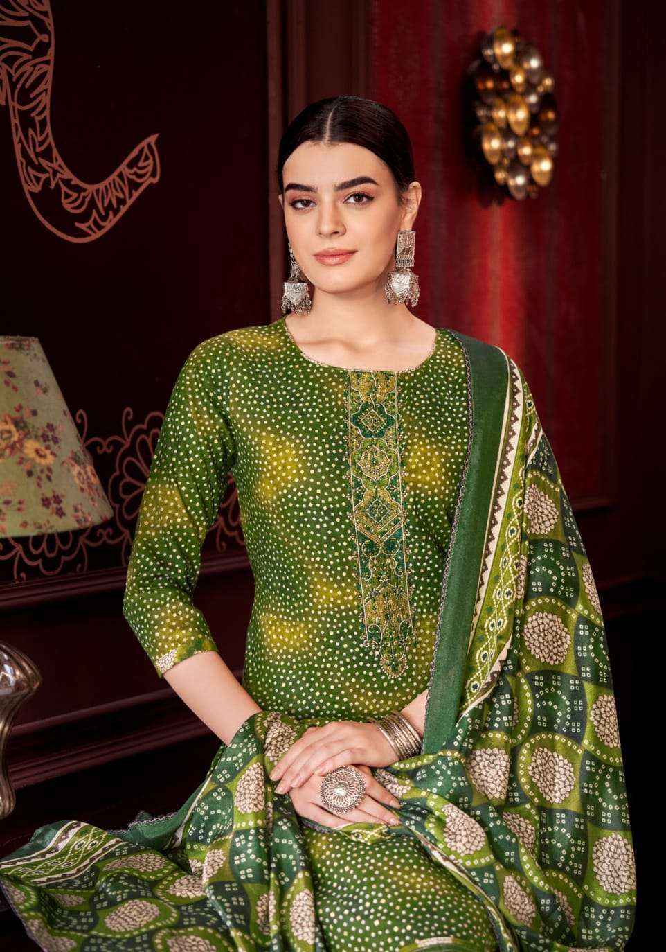 Alok Nikhar E Patiyala Viscose Dress Material 8 pcs Catalogue