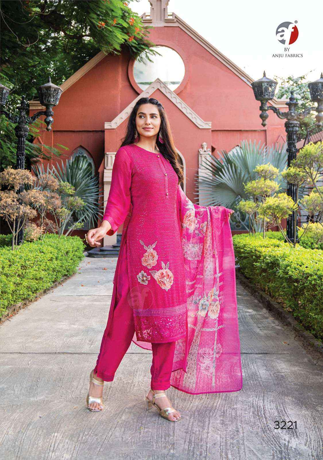 ANJU FABRICS FALAK VOL-3 FANCY DESIGNER KURTI COMBO SET