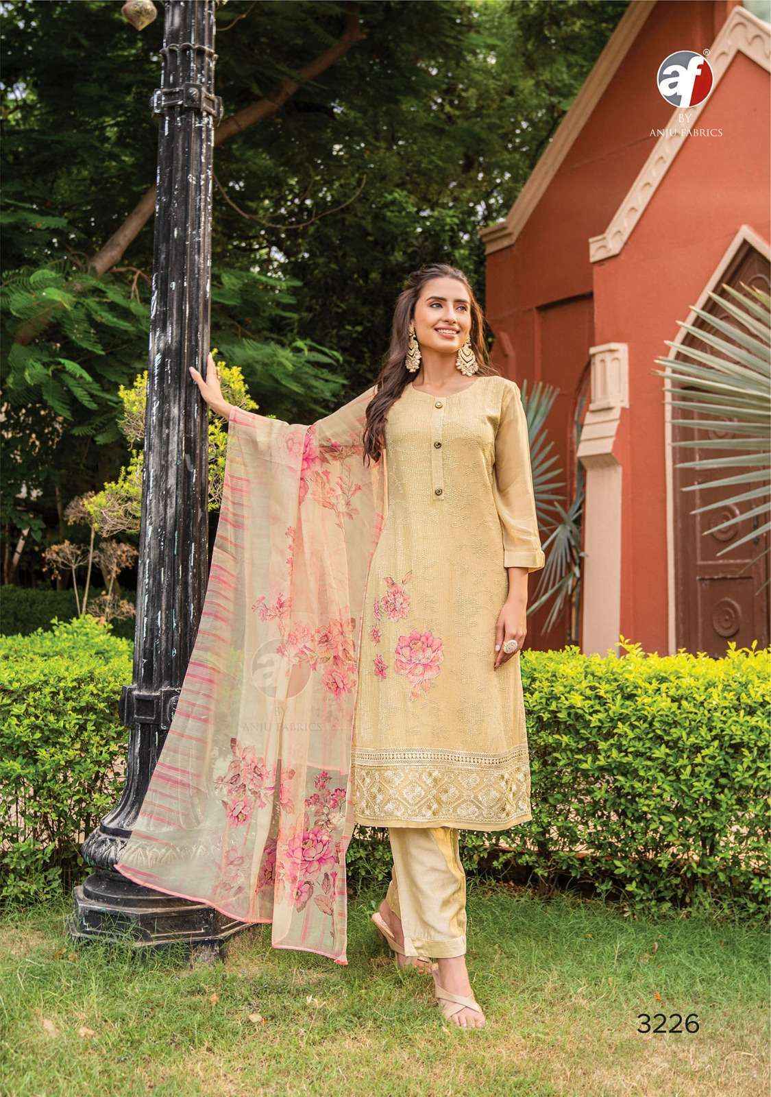 ANJU FABRICS FALAK VOL-3 FANCY DESIGNER KURTI COMBO SET