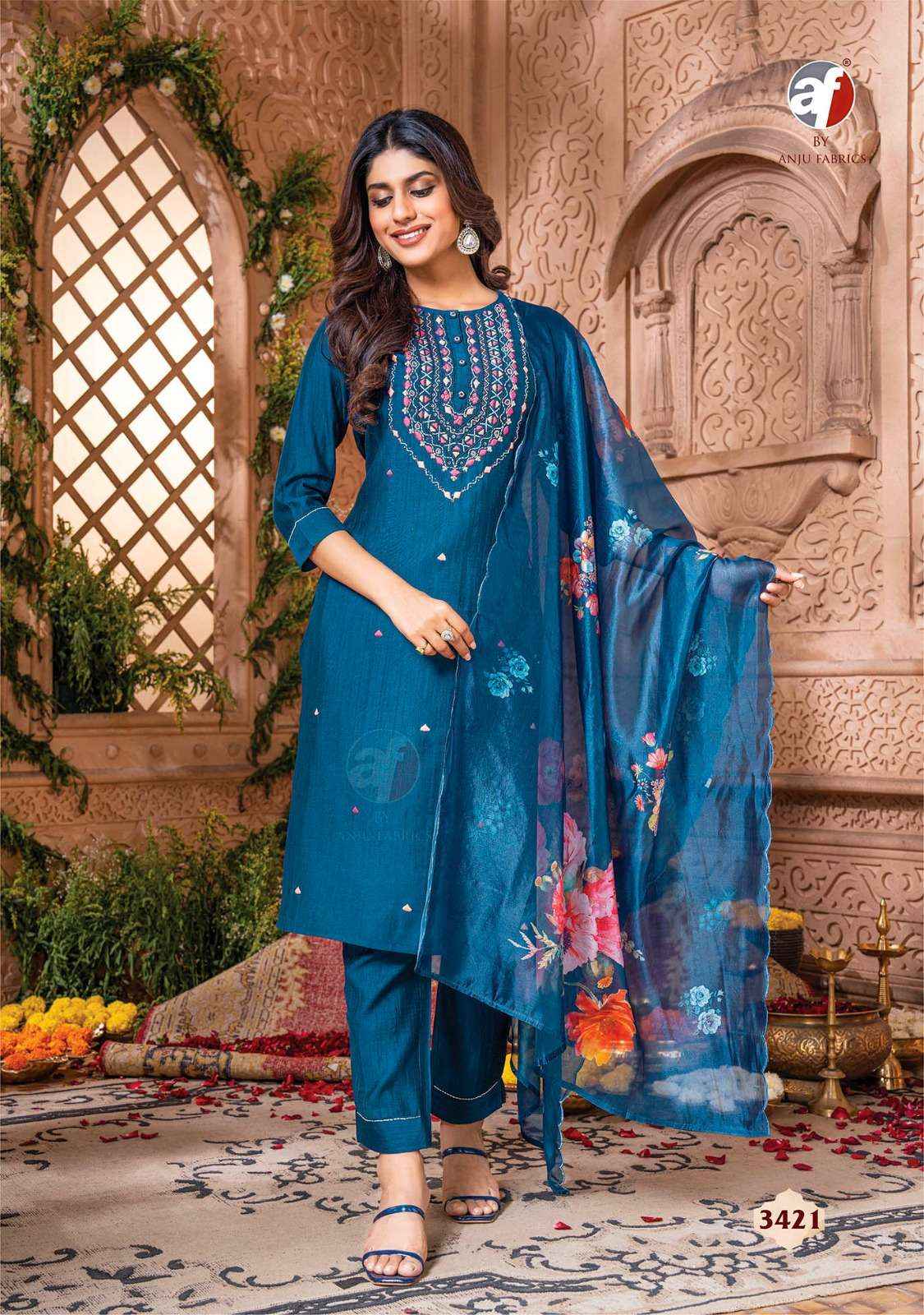 ANJU FABRICS REAL TOUCH VOL 3 READYMADE SUIT