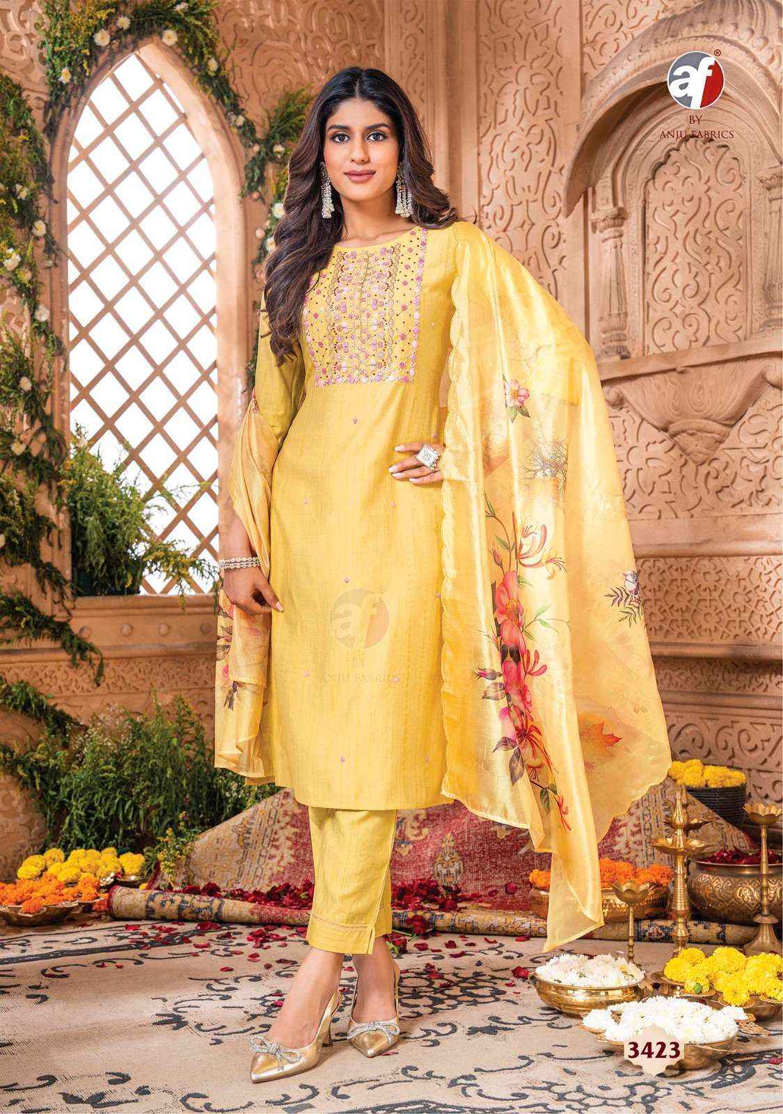 ANJU FABRICS REAL TOUCH VOL 3 READYMADE SUIT