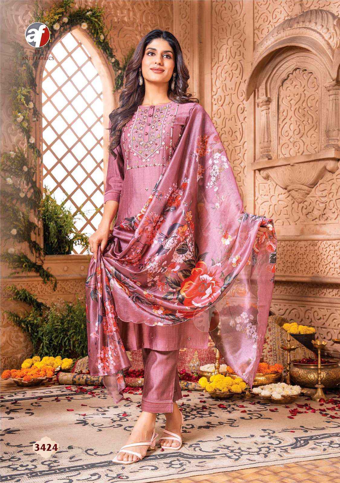 ANJU FABRICS REAL TOUCH VOL 3 READYMADE SUIT