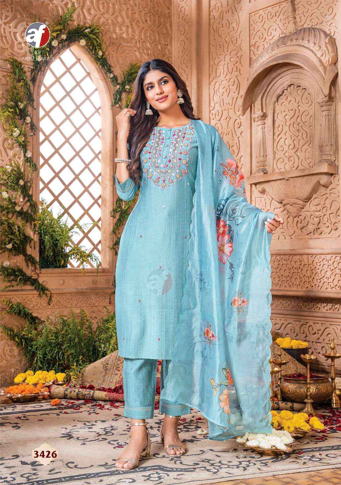 ANJU FABRICS REAL TOUCH VOL 3 READYMADE SUIT
