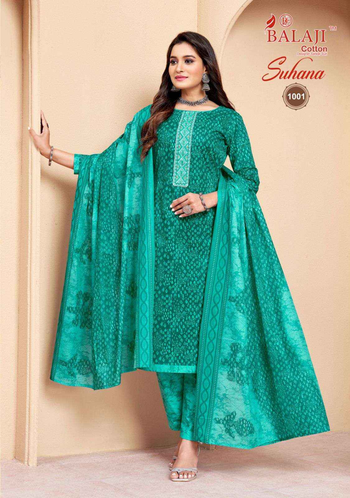 BALAJI COTTON SUHANA VOL-1 REGULAR WEAR SUITS