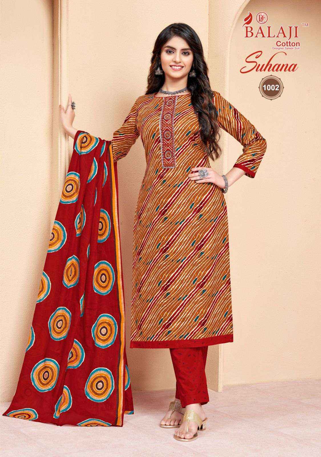 BALAJI COTTON SUHANA VOL-1 REGULAR WEAR SUITS