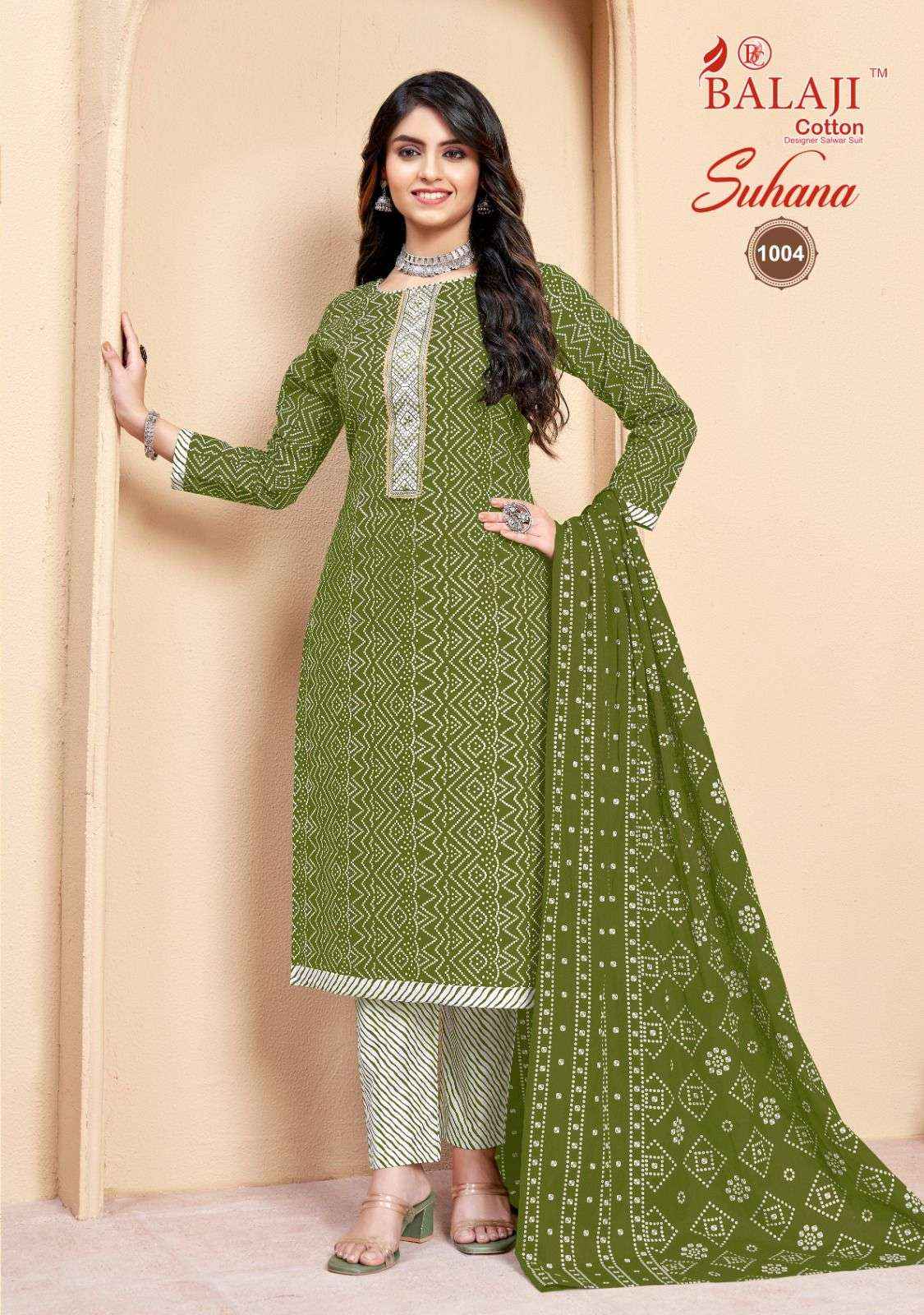 BALAJI COTTON SUHANA VOL-1 REGULAR WEAR SUITS