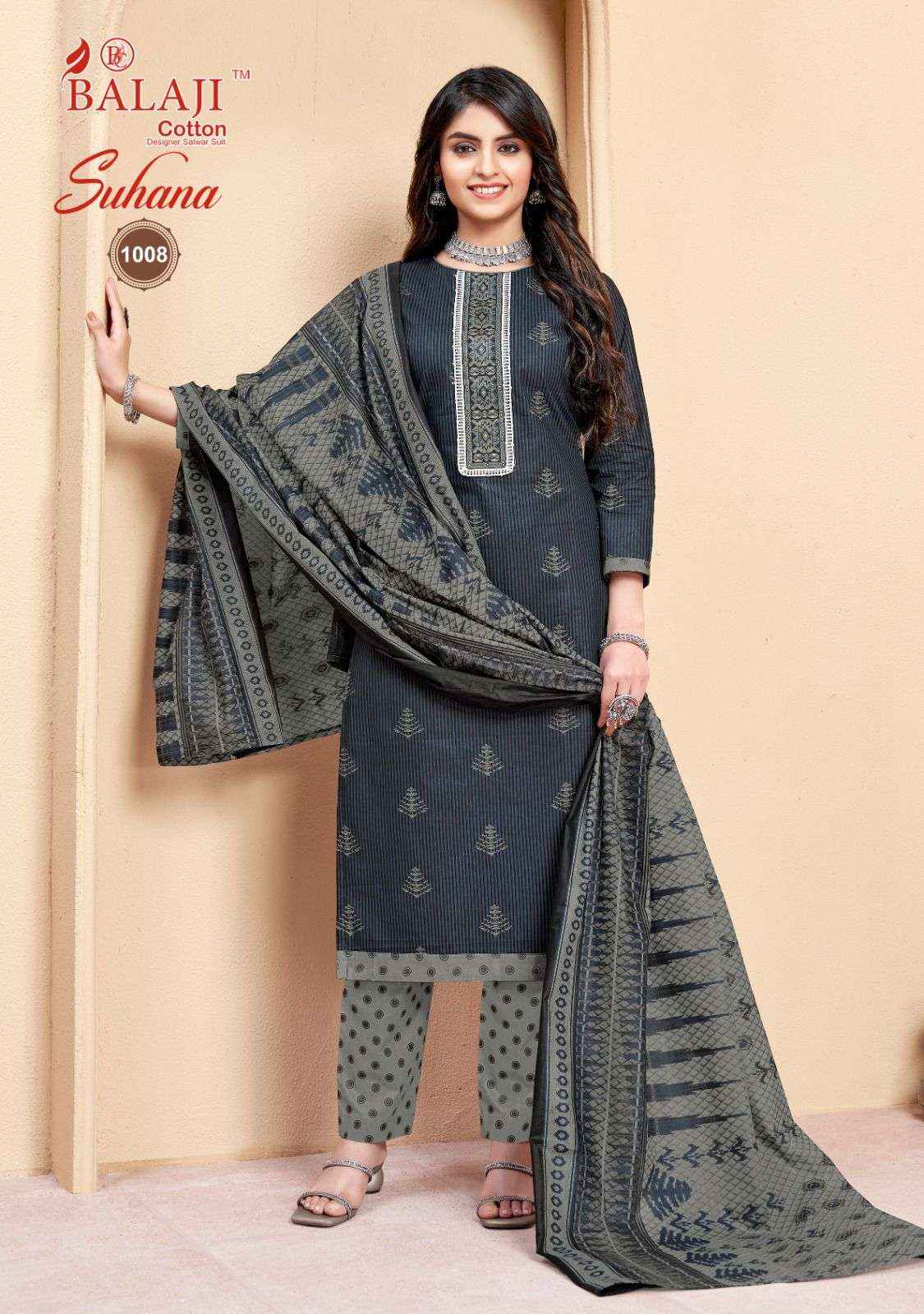 BALAJI COTTON SUHANA VOL-1 REGULAR WEAR SUITS