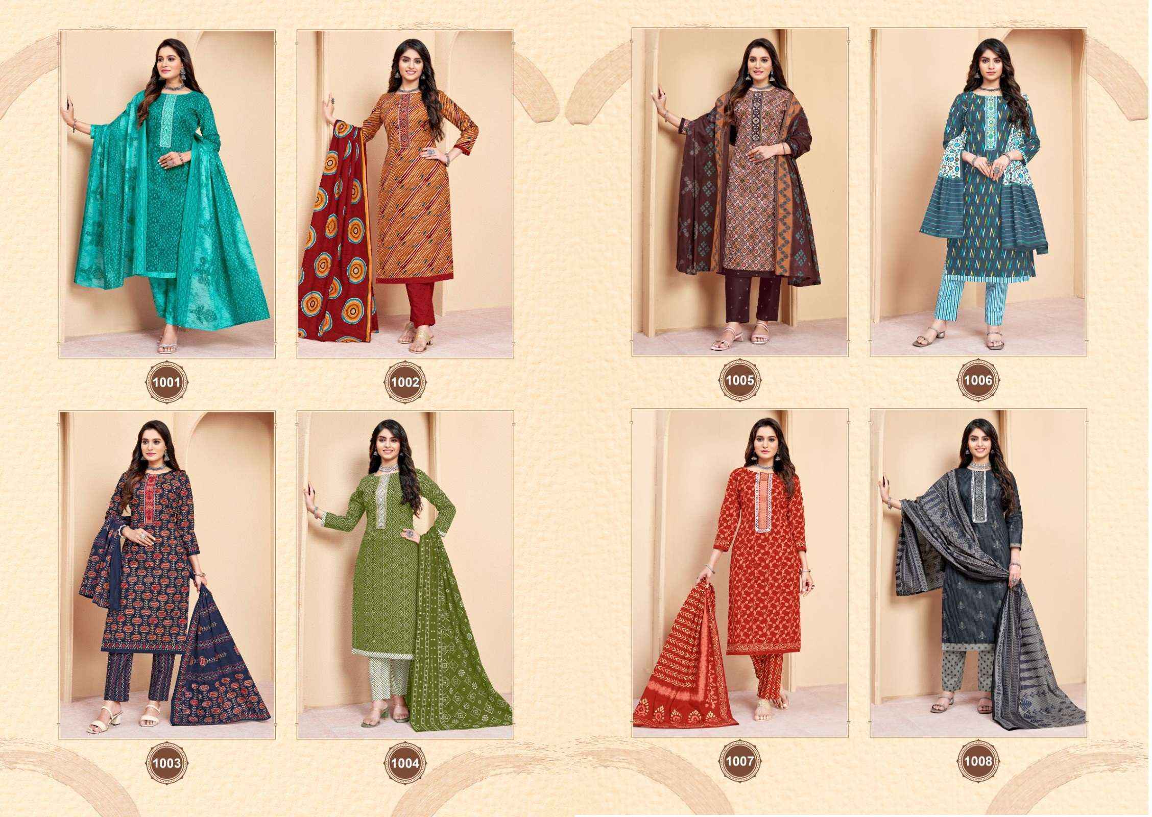 BALAJI COTTON SUHANA VOL-1 REGULAR WEAR SUITS