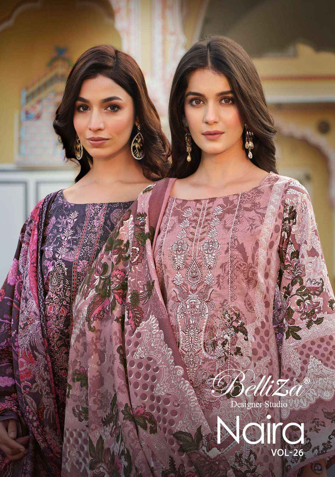 BELLIZA DESIGNER SUITS NAIRA VOL 26 COTTON SALWAR SUITS